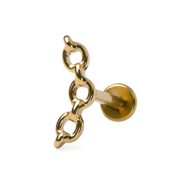 Chain labret in titanium