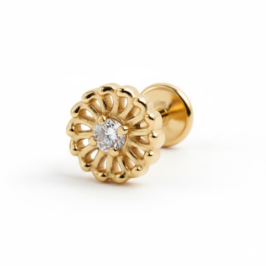 Delikátna titánová labreta s kvetom