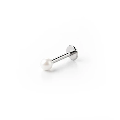 Labret with acrylic pearl top in your choice of color