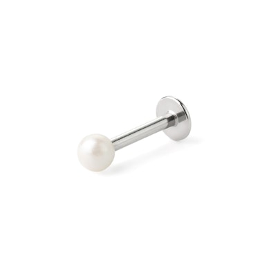 Labret with acrylic pearl top in your choice of color