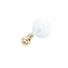 Labret with jeweled 14k gold top and ptfe post Body Piercing