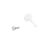 Labret with jeweled 14k gold top and ptfe post Body Jewelry