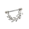 Nipple shield with studded leaves Body Piercing