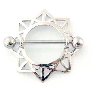 Nipple shield with sun flower