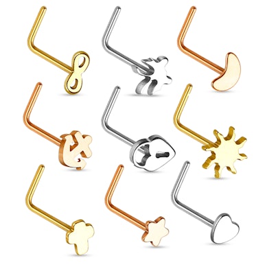 Nose stud in a variety of designs