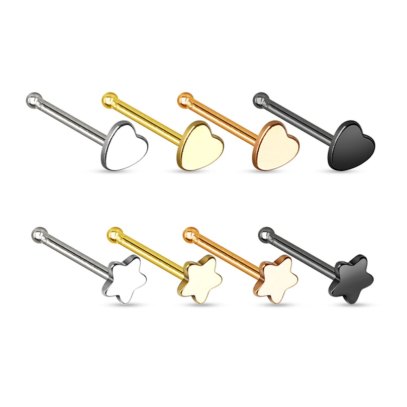 Nose stud in a variety of motifs Body Jewelry