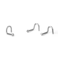 Nose screw made of titanium in your choice of design