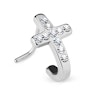 Nose ring with studded cross Body Piercing