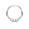 Septum ring of a small size with tiny stones Body Jewelry