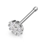 Nose stud with studded flower Piercings