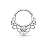 Septum ring with lotus leaves Piercings