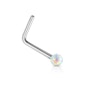 14k gold nose ring with opal stone in your choice of color Piercing