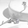 Nose ring made of titanium with stud Body Jewelry