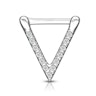 Septum clicker with paved triangle shape Body Piercing