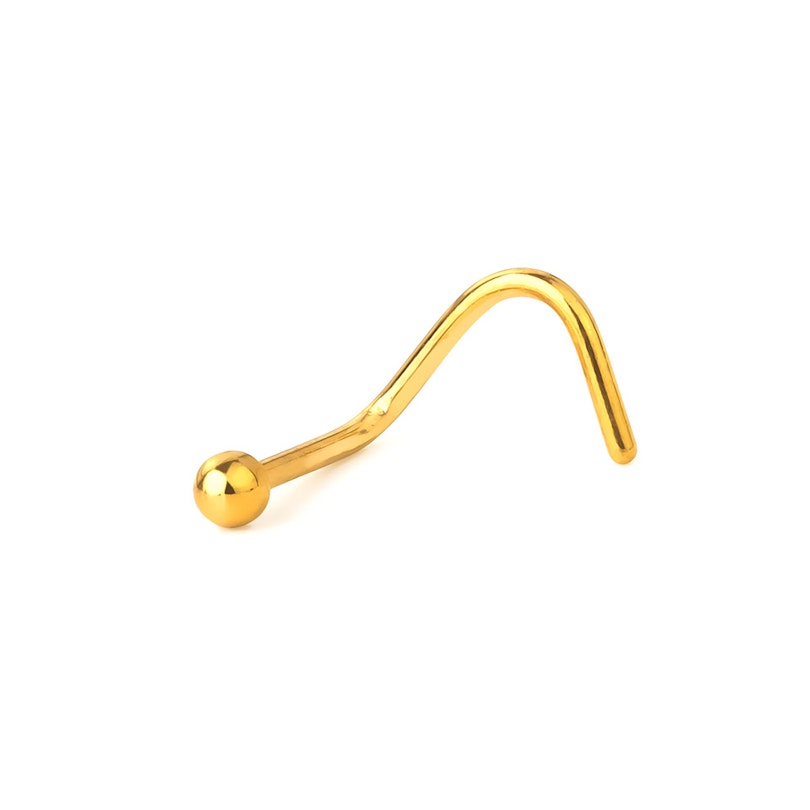Nose screw with half ball in your choice of color Piercings