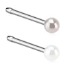 Nose stud with acrylic pearl ball Body Piercing