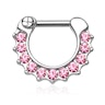 Septum clicker with studded edge Piercing