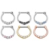 Septum clicker with five stones Body Piercing