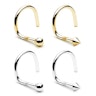 Nose screw made of 14k gold in the design of your choice Piercings