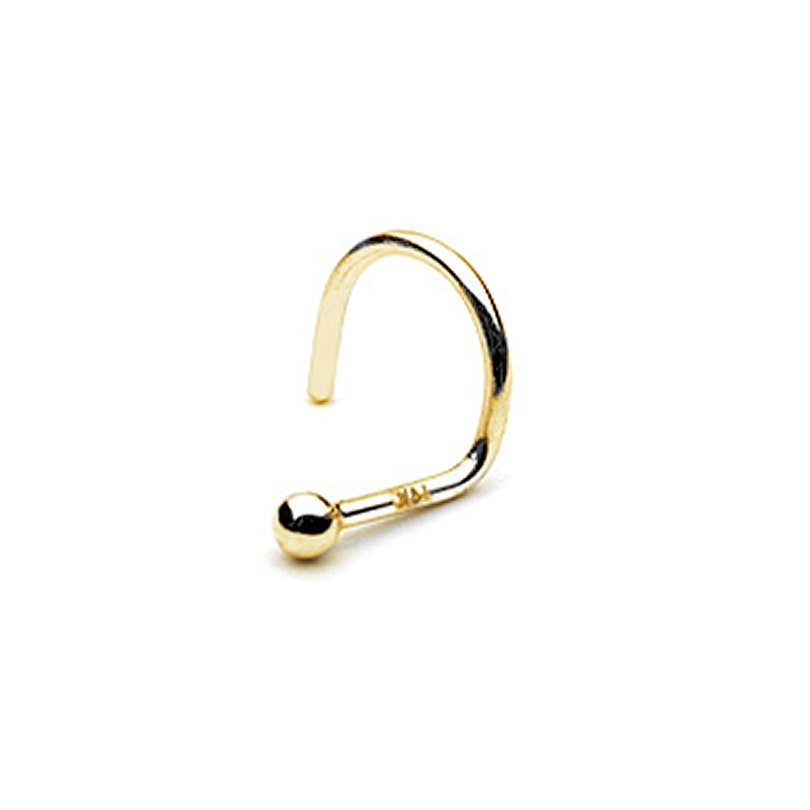 Nose screw made of 14k gold in the design of your choice Piercing Jewelry