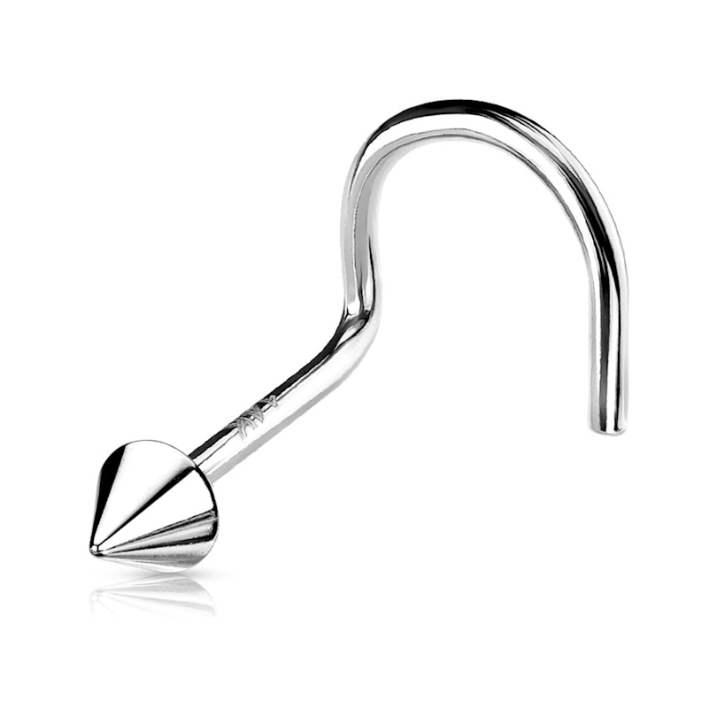 Nose screw made of 14k gold in the design of your choice Piercings