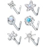 Set of 6 nose rings Piercings