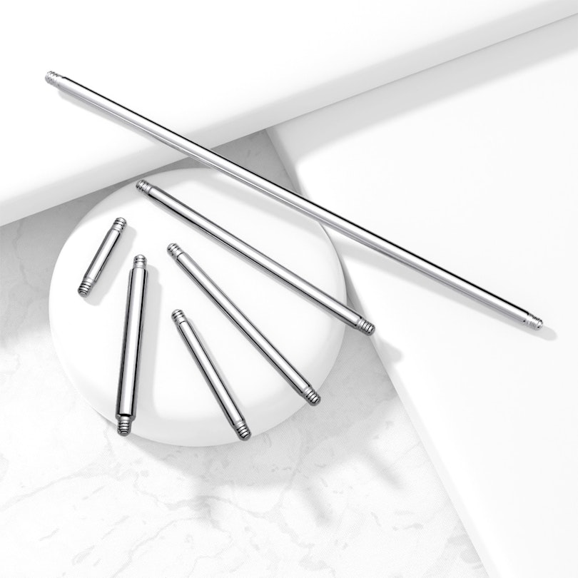Loose straight barbell in a variety of lengths Piercing