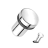 Titanium plug with mirror finish Body Piercing
