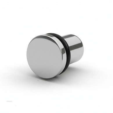 Titanium plug with mirror finish