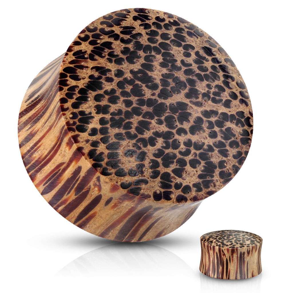 Plug in organic brown wood Body Jewelry