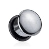Plug in hematite with o-ring Piercing Jewelry