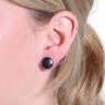 Plug in hematite with o-ring Piercing Jewelry