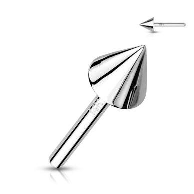 14K gold threadless push-in front in different designs