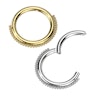 Hinged ring with beading Piercings