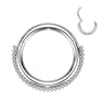 Hinged ring with beading Body Jewelry