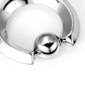 Large captive bead ring with square bar Piercing