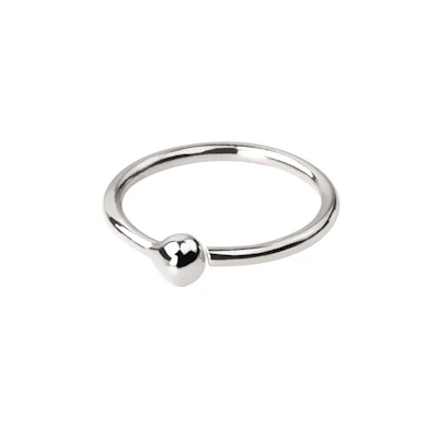 Ring made of 14k gold with fixed ball