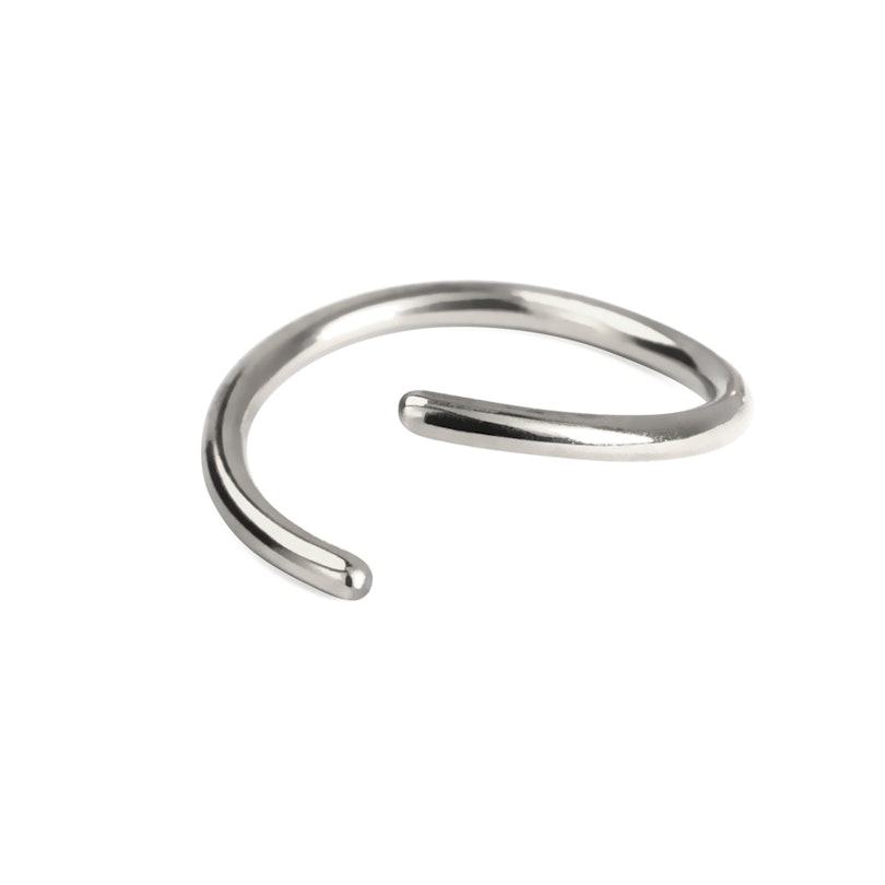 Seamless ring made of titanium Body Jewelry