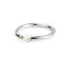 Ring with fixed opal stone Piercing Jewelry