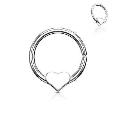 Ring with loose heart