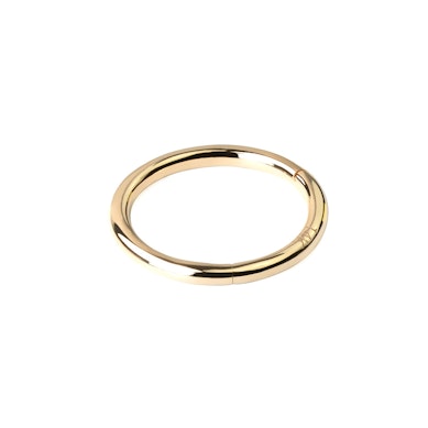 Hinged segment ring made of 14k gold