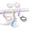 Ring with row of opal stones Body Piercing