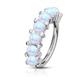 Ring with row of opal stones Piercings