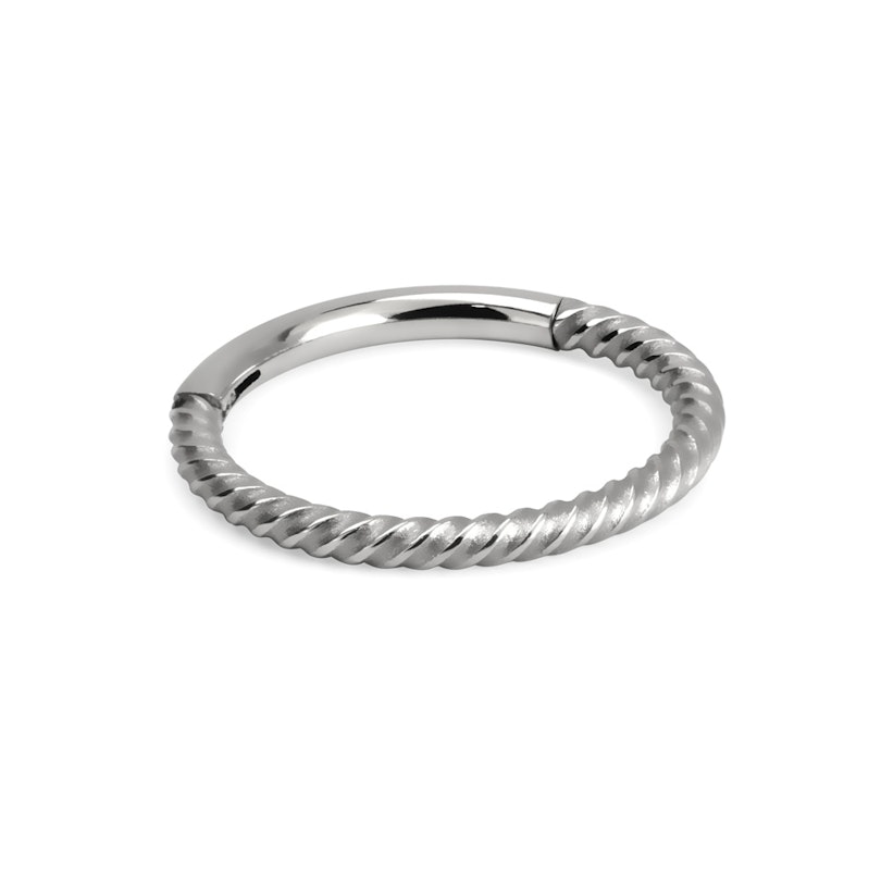 Hinged ring with twisted wire Piercing