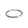 Hinged ring with twisted wire Piercing