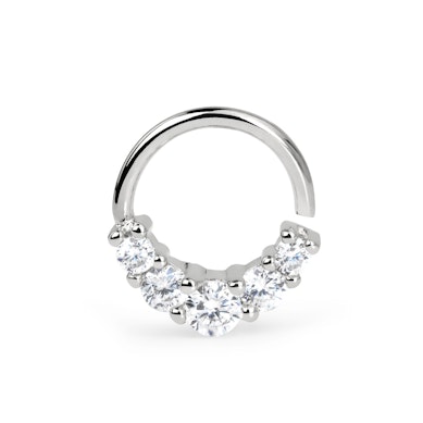 Seamless ring with stones