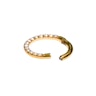 Titanium ring with forward facing pearls Piercings
