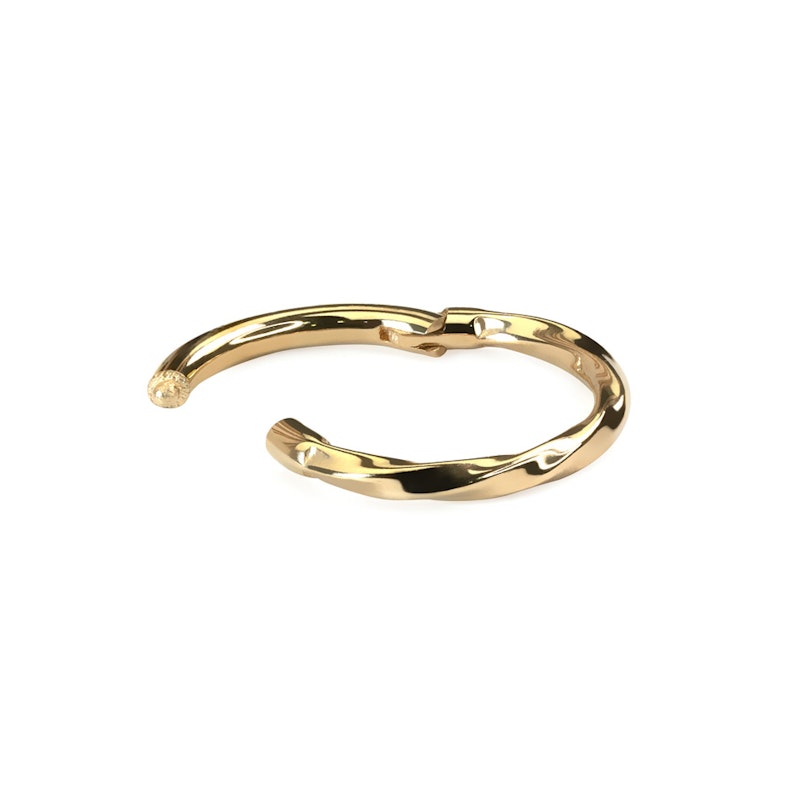 14k gold ring with twist design Piercing