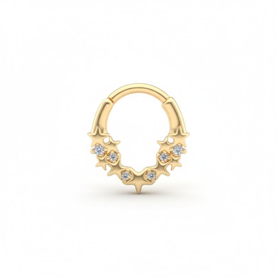 Krúžok s hviezdami a kamienkami