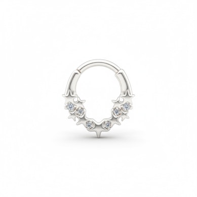 Krúžok s hviezdami a kamienkami